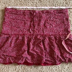 Brandy Melville red floral skirt